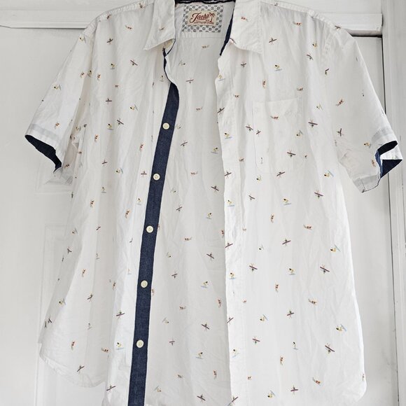 Jachs New York Button Down Surfing Graphic Shirt - Picture 8 of 10